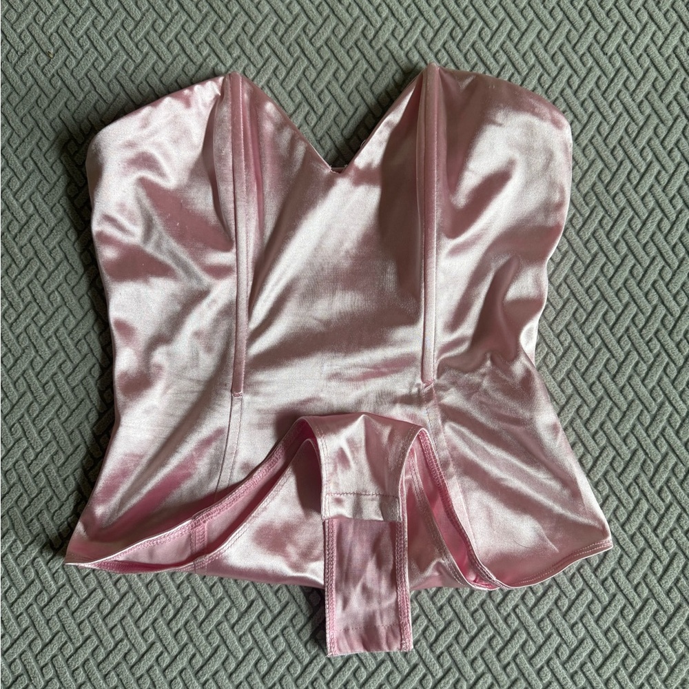 Princess Polly Pink Satin Bodysuit